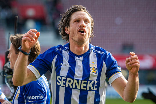 IFK Göteborgs Gustav Svensson jublar