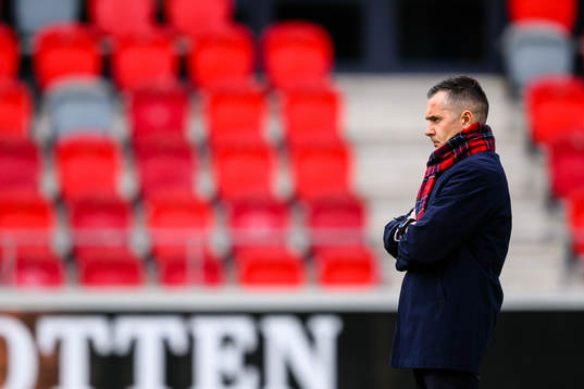 Östers tränare Srdjan Tufegdzic före fotbollsmatchen i