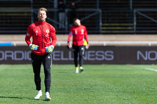 Kalmars målvakt Ricardo Friedrich före fotbollsmatchen i
