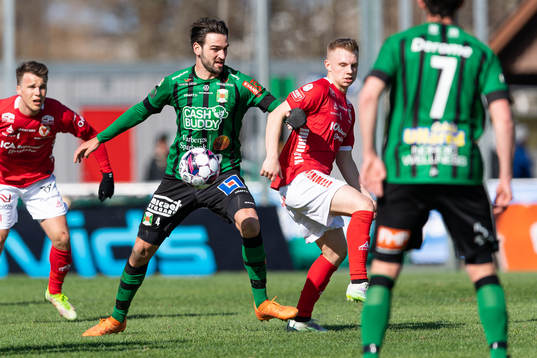 Varbergs Oliver Stanisic och Kalmars Isak Jansson