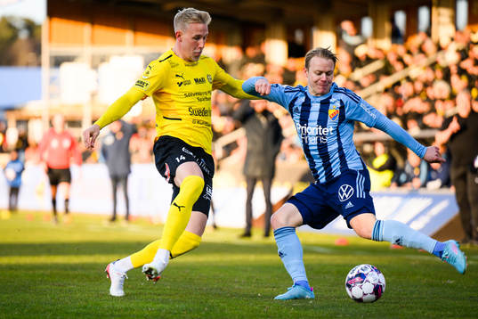 Mjällbys Herman Johansson och Djurgårdens Elliot Käck