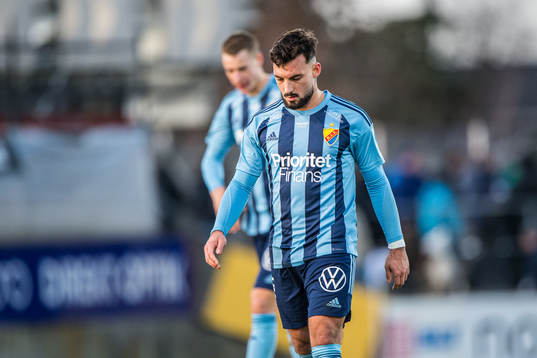 Djurgårdens Sead Haksabanovic deppar fotbollsmatchen i