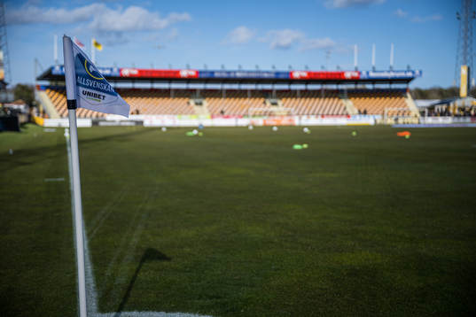 Hörnflagga med texten unibet