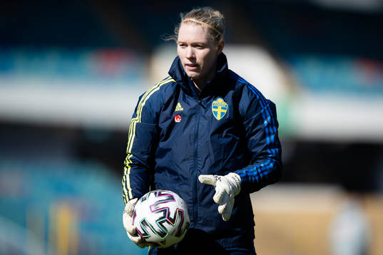 Goalkeeper Hedvig Lindahl of Sweden