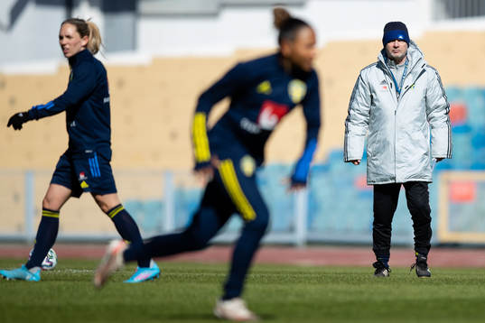 Peter Gerhardsson, head coach of Sweden