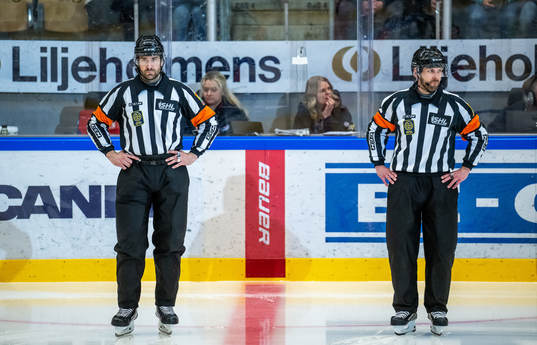 Domare Mikael Sjöqvist och Domare Marcus Linde