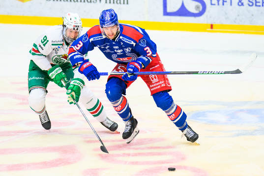 Rögles Adam Tambellini och Oskarshamns Wiliam Worge Kreü