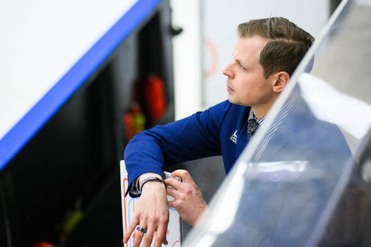 Oskarshamns tränare Martin Filander deppar