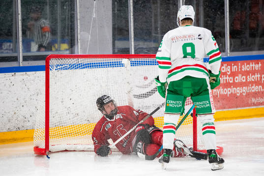 Örebros Maximilian Kilpinen och Rögles Oskar Hassel