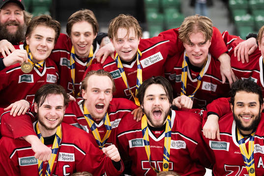 Örebros spelare jublar