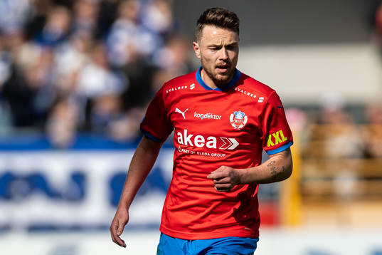 Helsingborgs Viljormur Davidsen deppar