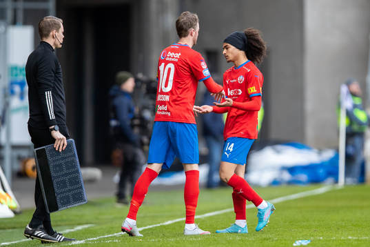 Helsingborgs Rasmus Jönsson och Adam Kaied
