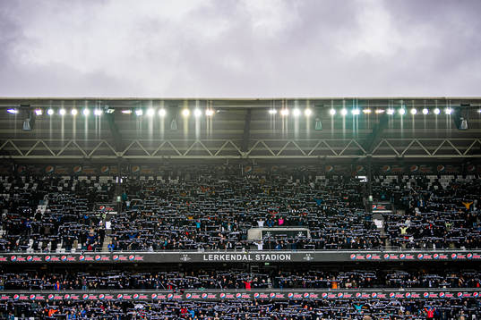 Spectators in the stands