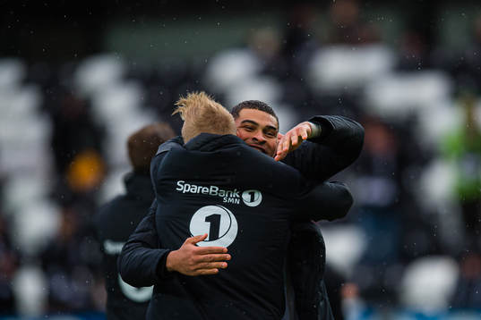 Noah Jean Holm of Rosenborg celebrates