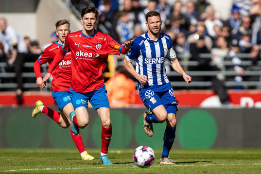 Helsingborgs Armin Gigovic och IFK Göteborgs Marcus Berg
