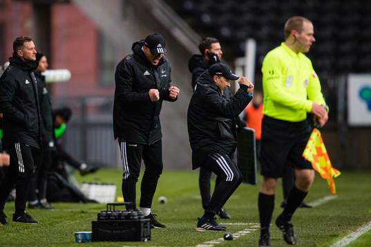 Kjetil Rekdal, head coach of Rosenborg, and Geir Frigård,