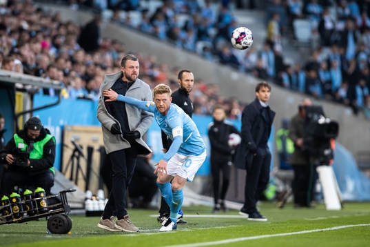 Elfsborgs manager Jimmy Thelin och Malmö FFs Anders