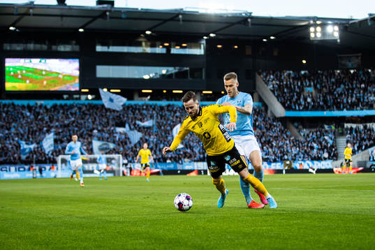 Elfsborgs Rasmus Alm och Malmö FFs Felix Beijmo