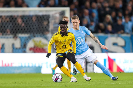 Elfsborgs Emmanuel Boateng och Malmö FFs Sören Rieks
