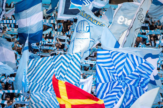 under fotbollsmatchen i Allsvenskan mellan Malmö FF och
