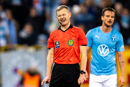 Domare Fredrik Klitte grimaserar