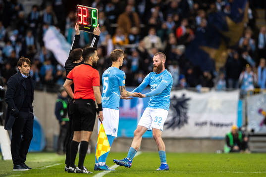 Malmö FFs Sören Rieks och Jo Inge Berget
