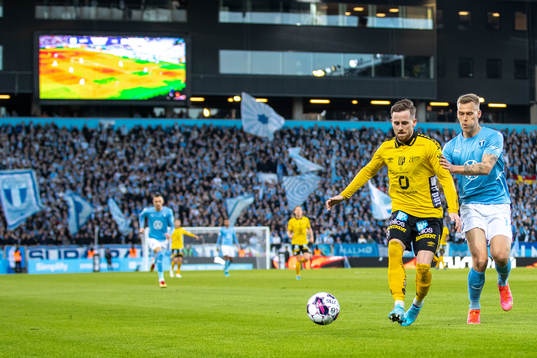 Elfsborgs Per Frick och Malmö FFs Felix Beijmo