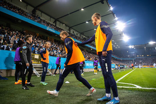 Malmö FFs Oscar Lewicki och Sören Rieks