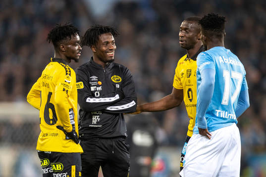 Elfsborgs Emmanuel Boateng, Michael Baidoo, Maudo Lamine