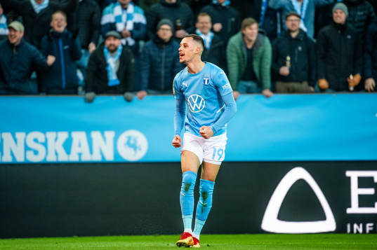 Malmö FFs Veljko Birmancevic jublar