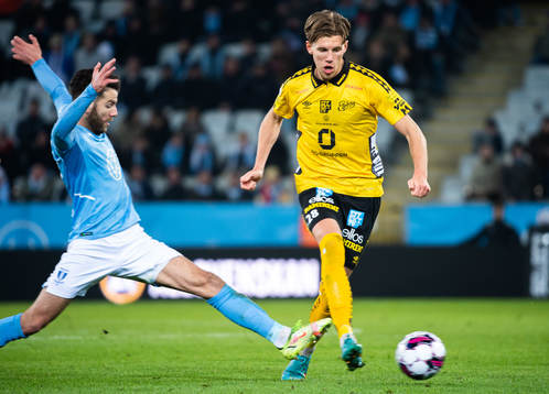 Malmö FFs Erdal Rakip och Elfsborgs Noah Söderberg