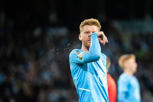 Malmö FFs Anders Christiansen deppar