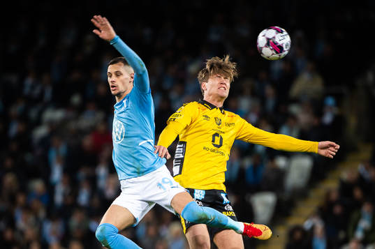 Malmö FFs Veljko Birmancevic och Elfsborgs Oliver Zandén
