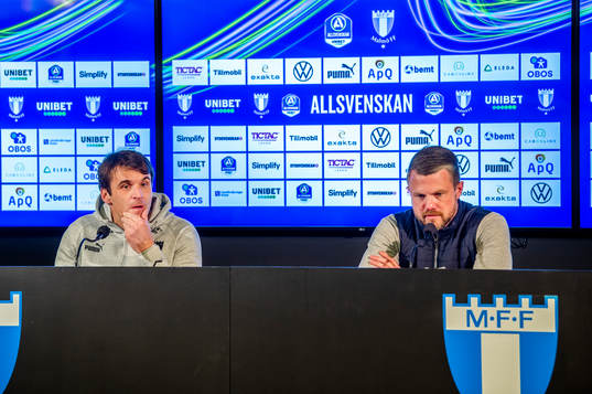 Malmö FFs tränare Milos Milojevic och Elfsborgs manager