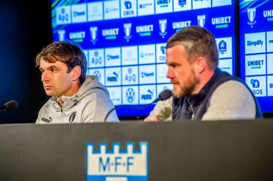 Malmö FFs tränare Milos Milojevic och Elfsborgs manager