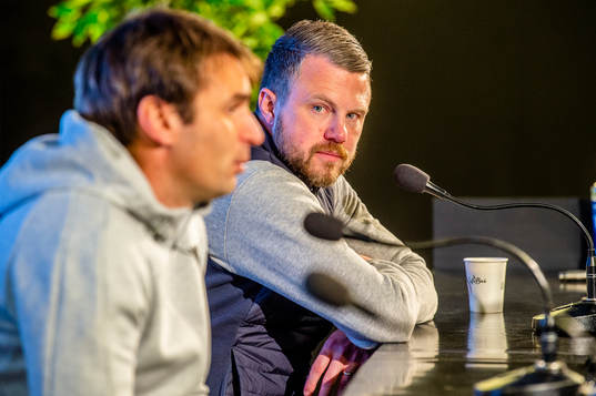Malmö FFs tränare Milos Milojevic och Elfsborgs manager