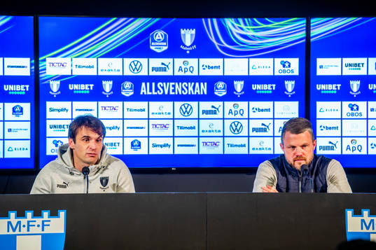 Malmö FFs tränare Milos Milojevic och Elfsborgs manager