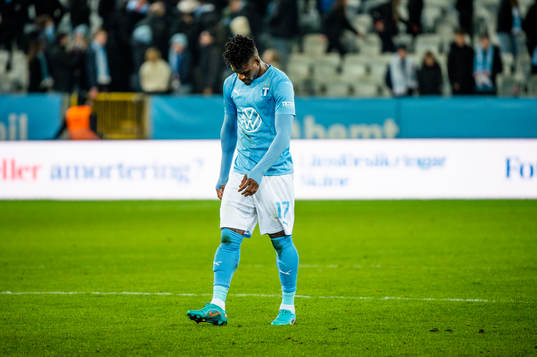Malmö FFs Malik Abubakari deppar