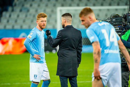Malmö FFs Anders Christiansen deppar
