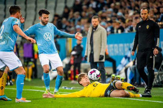 Elfsborgs Oliver Zandén mot Malmö FFs Eric Larsson och
