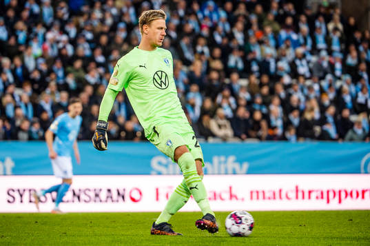 Malmö FFs målvakt Johan Dahlin
