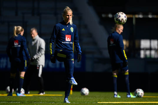 Sofia Jskobsson of the Swedish women's national football