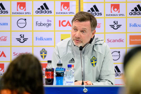 Head coach Peter Gerhardsson of the Swedish women's