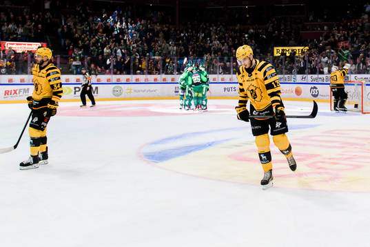 Skellefteås Tom Kühnhackl och Stefan Loibl deppar
