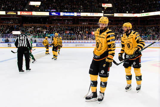 Skellefteås Tom Kühnhackl och Melker Karlsson deppar