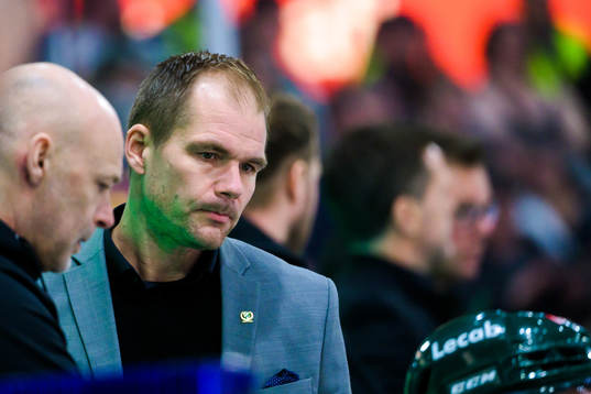 Färjestads tränare Tomas Mitell