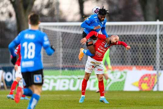 Halmstads Joseph Baffo och Norrbys Perparim Beqaj