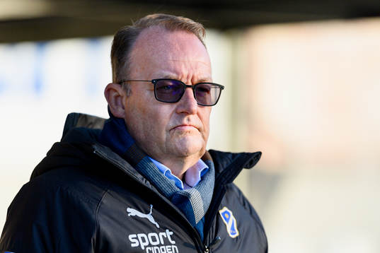 Halmstads ordförande Pelle Nilsson före fotbollsmatchen i