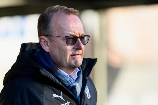 Halmstads ordförande Pelle Nilsson före fotbollsmatchen i