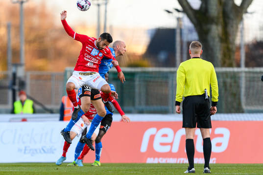 Norrbys Christian Rubio Sivodedov och Halmstads Andreas